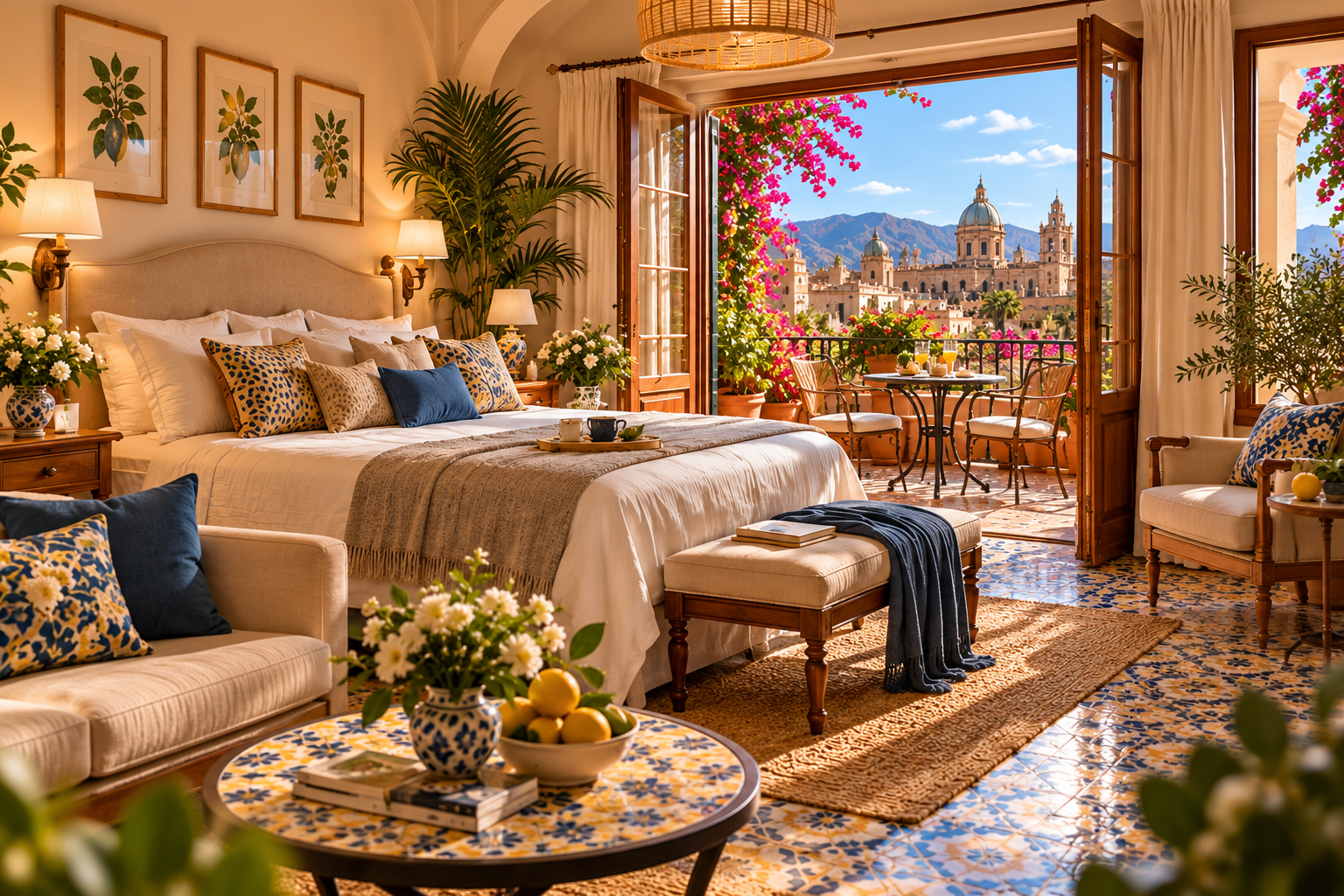 Suite Terrazza elegante con arredi raffinati e affaccio panoramico
