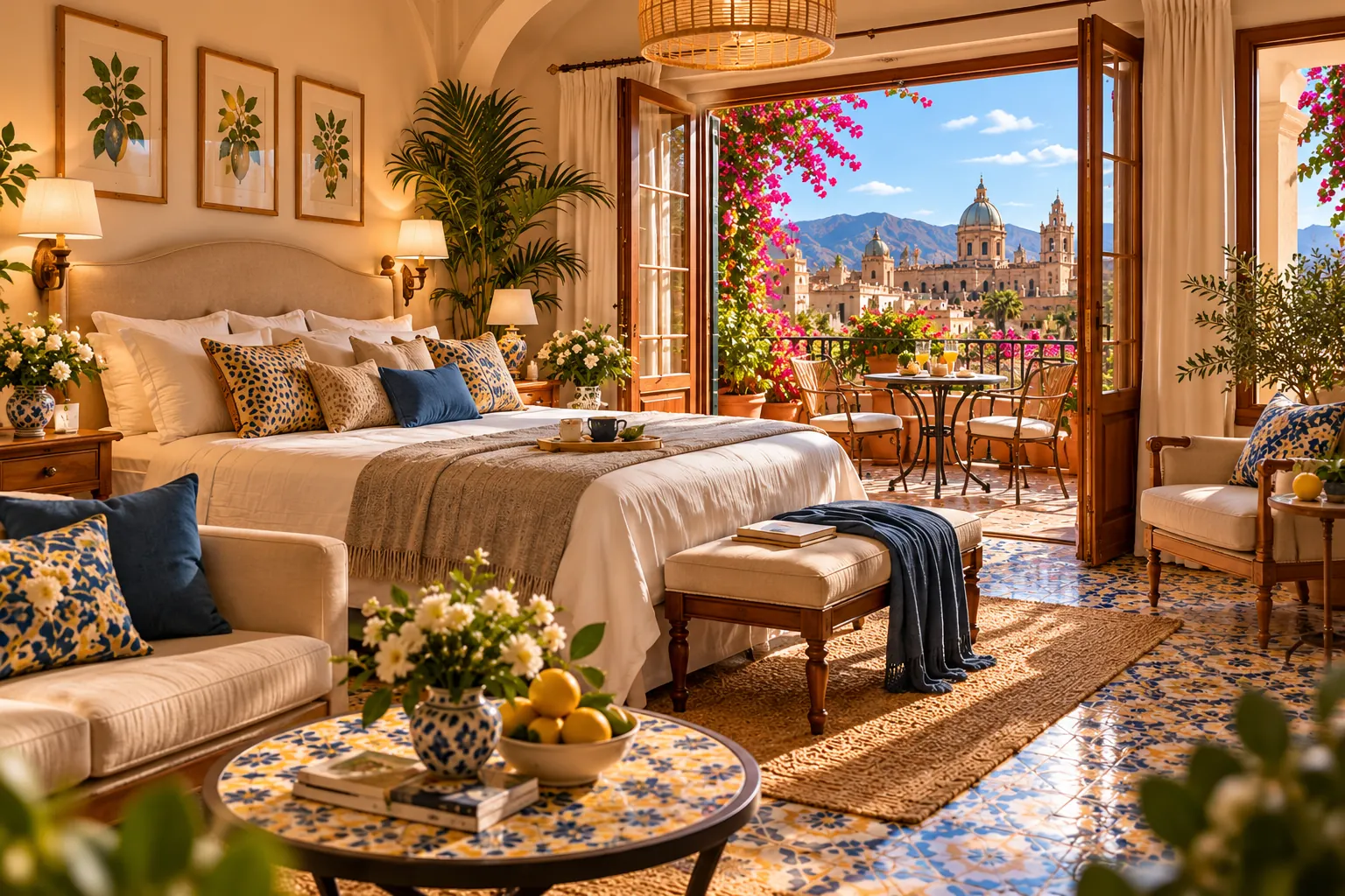 Suite Terrazza elegante con arredi raffinati e affaccio panoramico